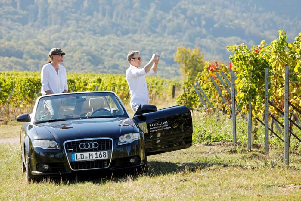 Cabriofahrt durch die Weinberge